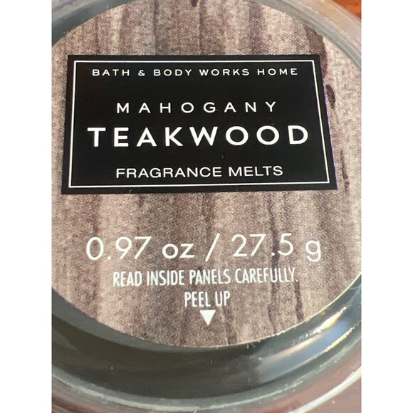 Bath & Body Works Fragrance Melts Mahogany Teakwood 0.97 Oz 27.5g New - Picture 2 of 3